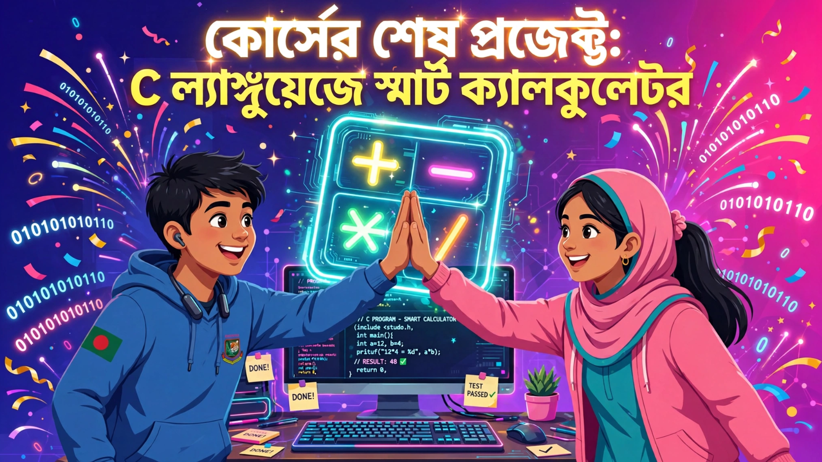 Build a Calculator in C First Programming Project in Bangla