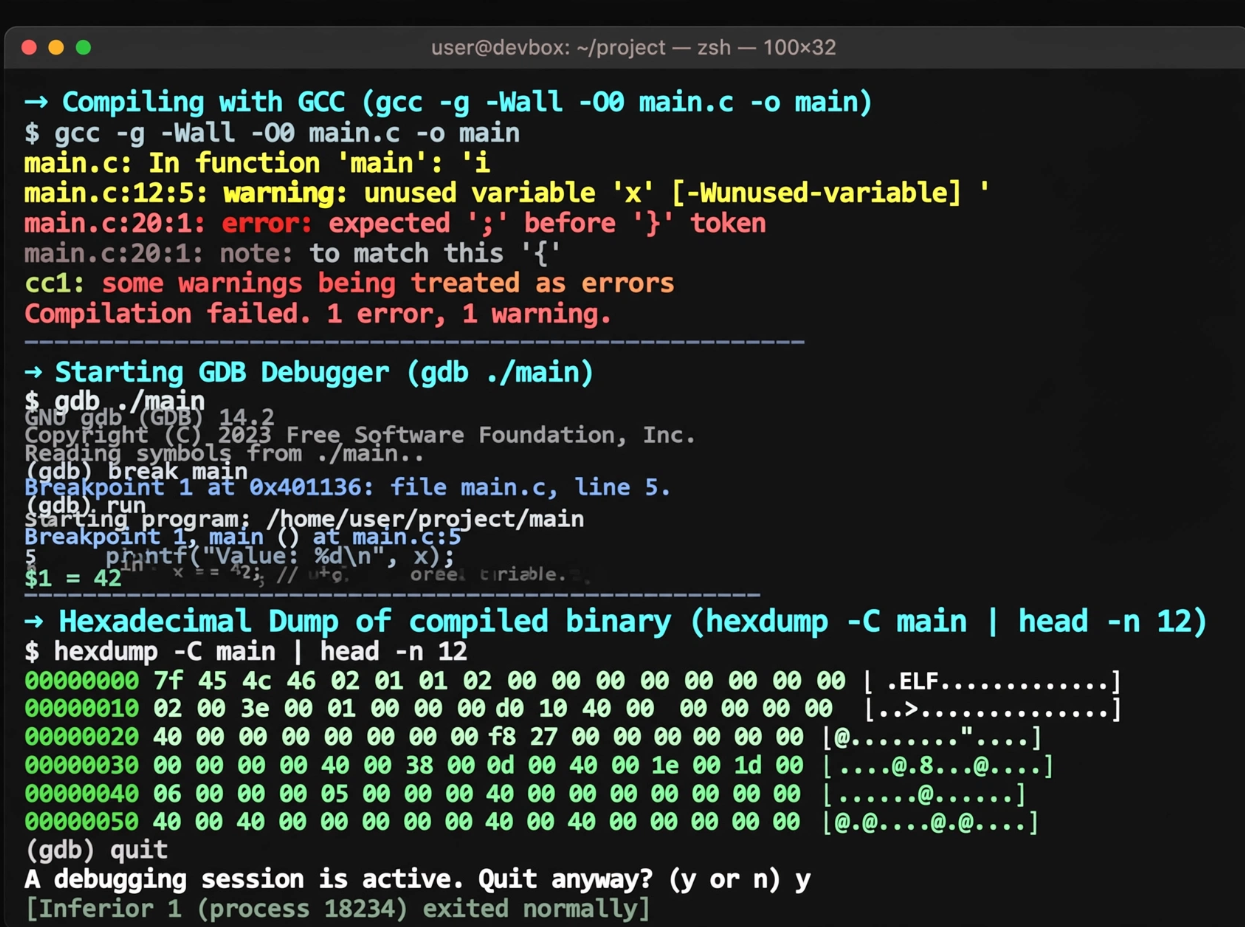 C Programming A to Z (বোনাস পর্ব-৫) প্রো টুলচেইন, বাইনারি ফাইল ও ডিবাগিং ম্যাজিক