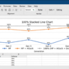 Excel 100% Stacked Line Chart with Markers for Pokemon Stats