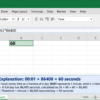 Excel Convert Time to Seconds Using 86400