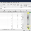 Double clicking the fill handle in Excel auto-fills formulas down a column based on adjacent data patterns