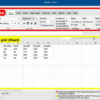 Excel Interface with Ribbon and Sheet Marked