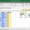 Excel SUMIF Function Summing Total Stats by Pokemon Type