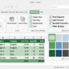 Excel Table Design Tab and Options