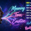 How does stress change the meaning of a sentence