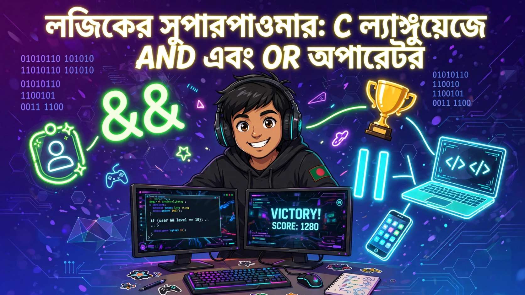 Logical Operators in C AND, OR, NOT Tutorial in Bangla