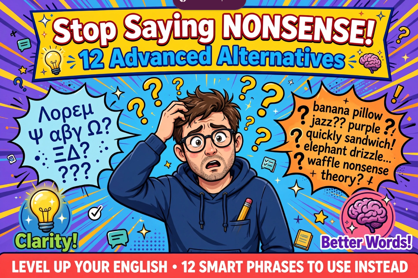 Nonsense বলবেন না! স্মার্ট ইংরেজির জন্য ১২টি অ্যাডভান্সড ওয়ার্ড ও ফ্রেইজ Confusing Talk বোঝানোর মজার সব Idiom