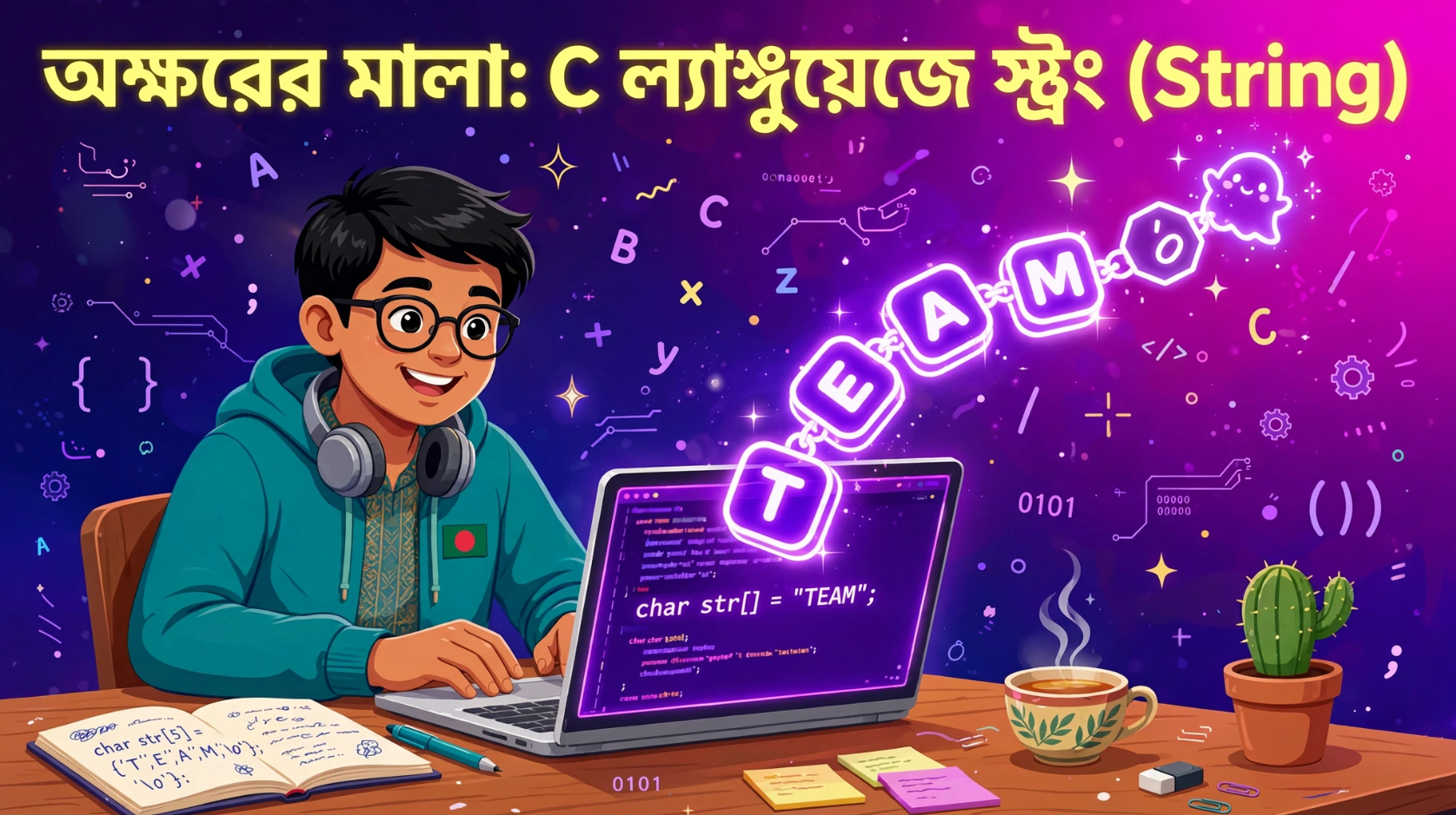Introduction to Strings in C - C Programming Bangla Tutorial