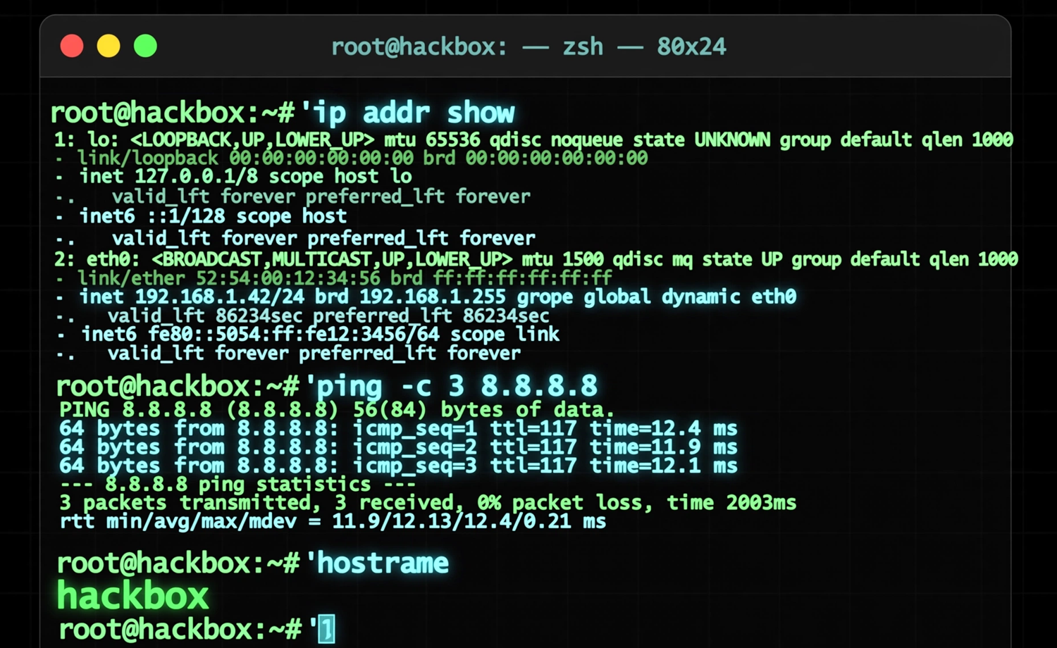 ip, ping ও hostname এর প্র্যাকটিক্যাল ব্যবহার