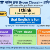 ইংরেজি Noun Clause (বিশেষ্য খণ্ড) সম্পূর্ণ গাইড that, wh-, ifwhether clause-এর ব্যবহার ও গঠন