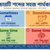 ইংরেজিতে Sometime, Sometimes, Some Time এবং Some Times-এর সঠিক ব্যবহার আর ভুল হবে না!