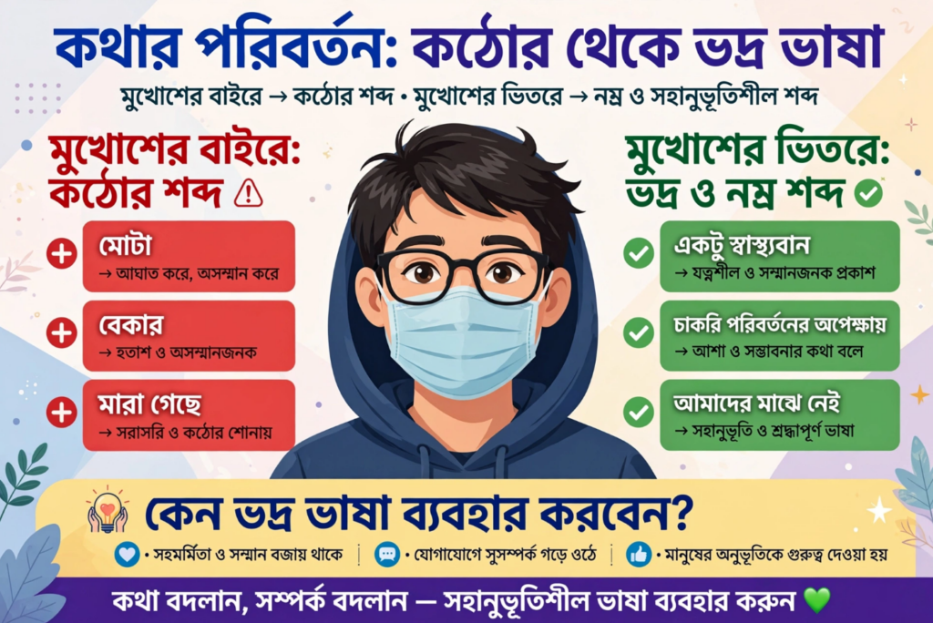 ইউফেমিজম কী ২০টি জরুরি ভদ্র বাক্য – সুন্দর করে বলার কৌশল