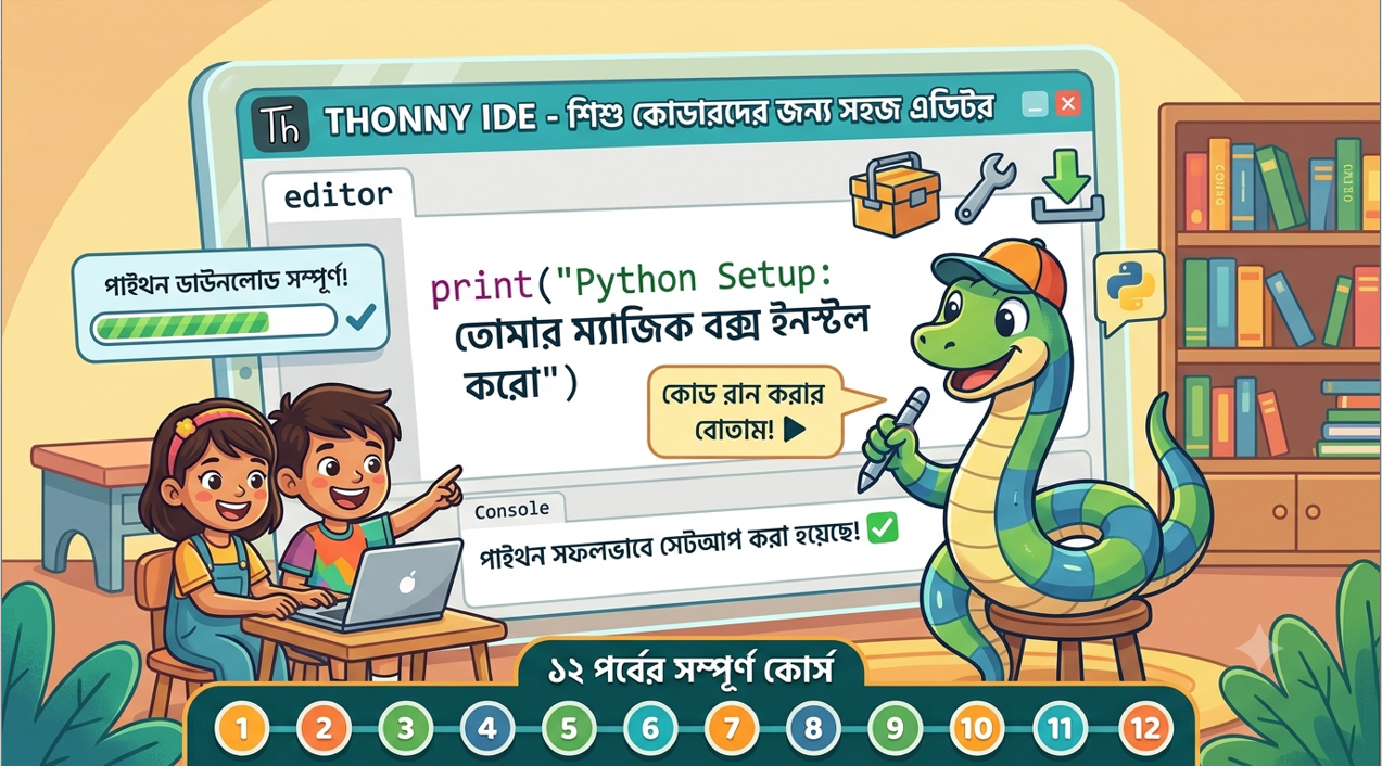 তোমার কম্পিউটারে ম্যাজিক বক্স ইনস্টল করো (Python Setup)