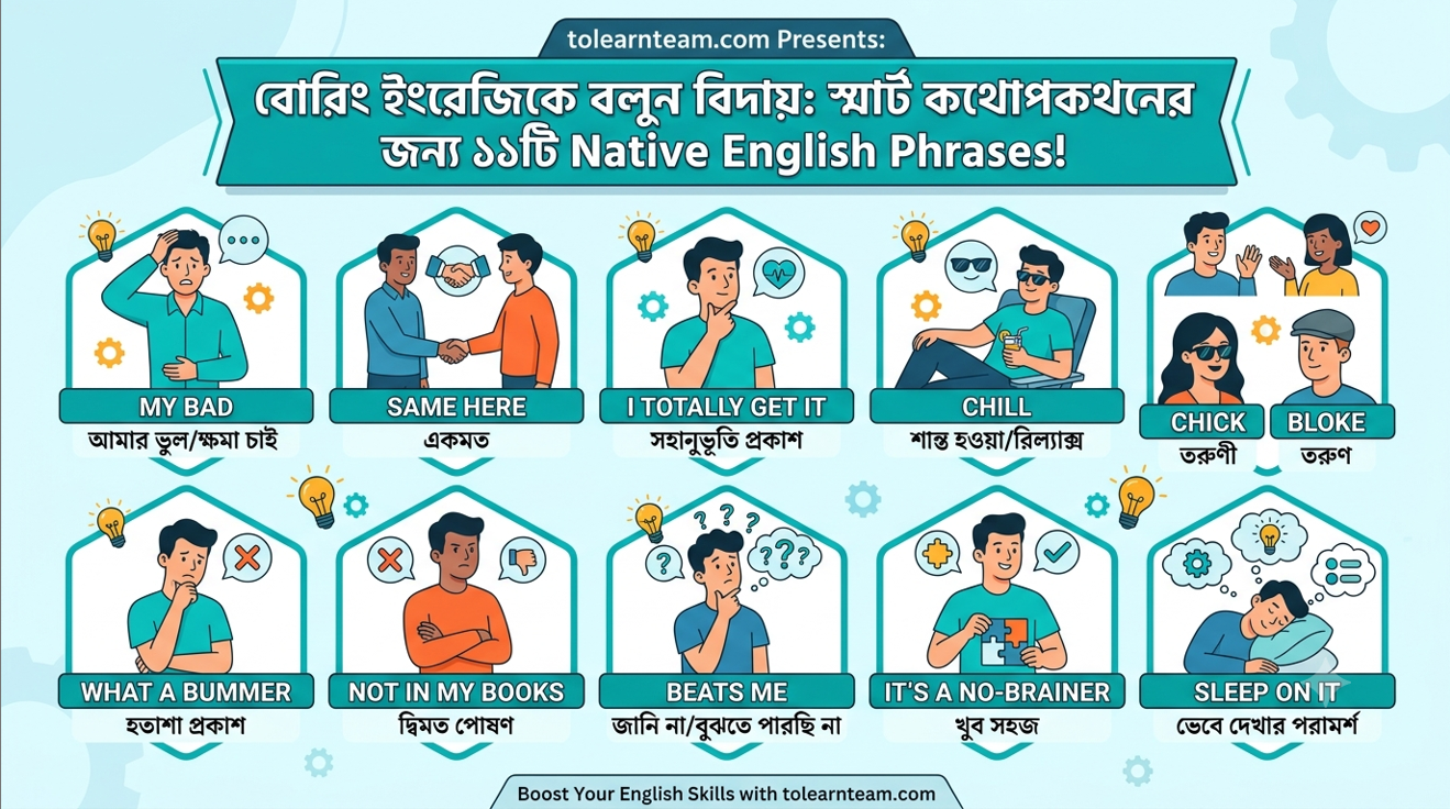বোরিং ইংরেজিকে বলুন বিদায় স্মার্ট কথোপকথনের জন্য ১১টি Native English Phrases!