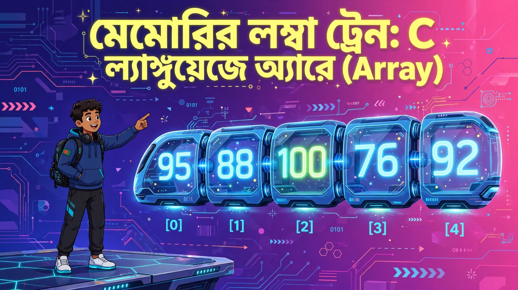 Introduction to Arrays in C - C Programming Bangla Tutorial