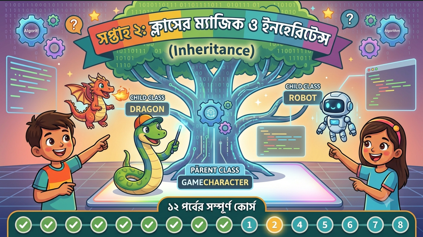 সপ্তাহ ২ ক্লাসের ম্যাজিক ও ইনহেরিটেন্স (Inheritance)