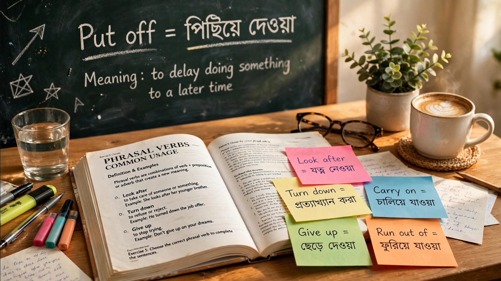 স্পোকেন ইংলিশে প্রতিদিন ব্যবহৃত ২০টি জরুরি Phrasal Verb
