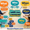 Complete guide to Wh-How questions in English and Bangla with mind map of What, Who, Whose, Which, How + adjective for Bengali learners – Spoken English tutorial.