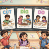 Cut Dig Do English class for kids Bangladesh
