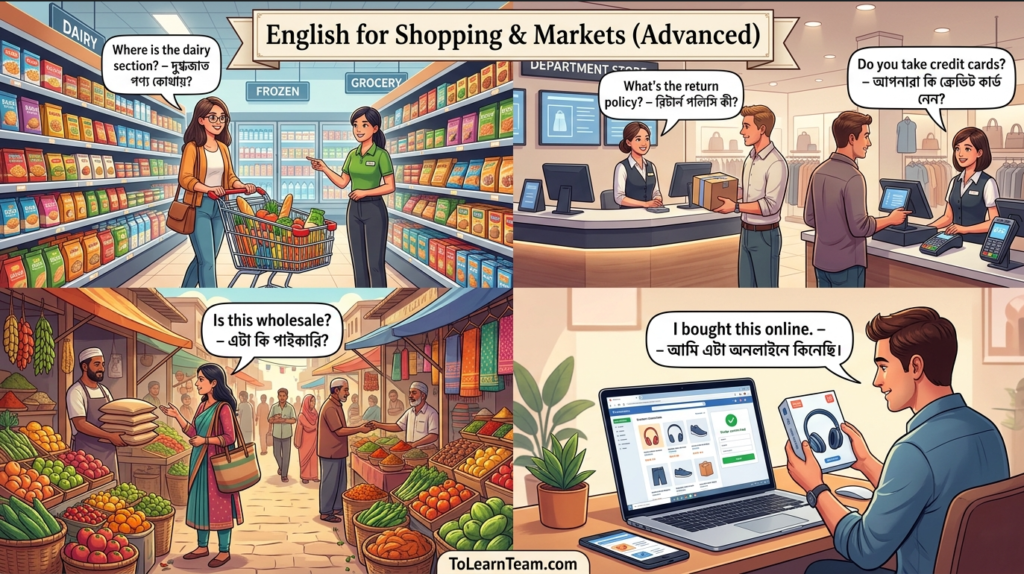 English for Shopping & Markets (Advanced)