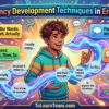 Fluency development techniques for spoken English with Bangla meaning – filler words, connectors, paraphrasing, quick responses, sentence starters for Bengali learners.