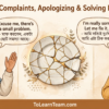 How to make polite complaints, apologize, and solve problems in English with Bangla meaning and examples – Spoken English for Bengali learners.
