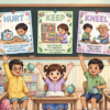 Hurt Keep Kneel English class for kids Bangladesh