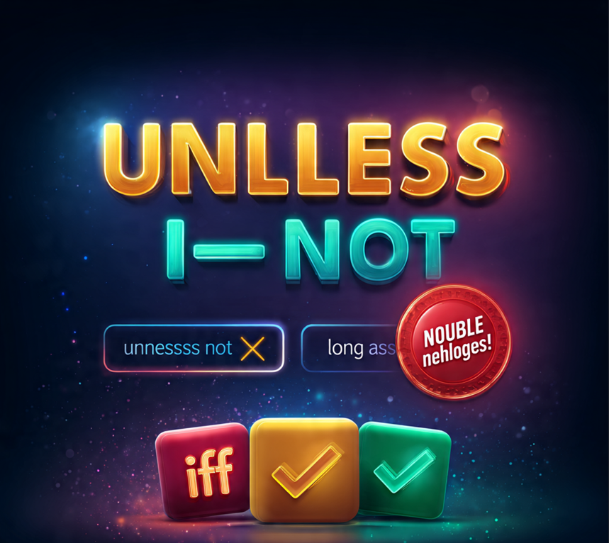If Not, Unless, As Long As