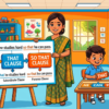 Kids learning 3 Clause Sentences NP + Verb + That + Clause + So that with 100+ examples in English grammar with Bangla meanings and pronunciation in a colorful classroom illustration.