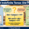 Past Indefinite YesNo and Wh-How questions with Did and Bangla meanings for questions and answers – Spoken English for Bengali learners.