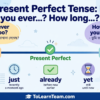 Present Perfect YesNo and Wh-How questions with HaveHas, Have you ever, How long, full Bangla meanings – Spoken English for Bengali learners.