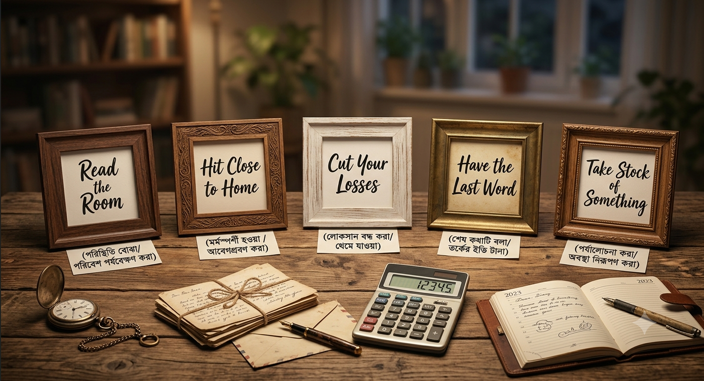 Read the Room, Hit Close to Home, Cut Your Losses, Have the Last Word, Take Stock of Something