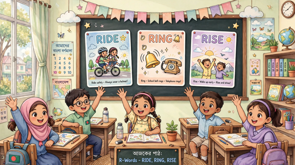 Ride Ring Rise English class for kids Bangladesh