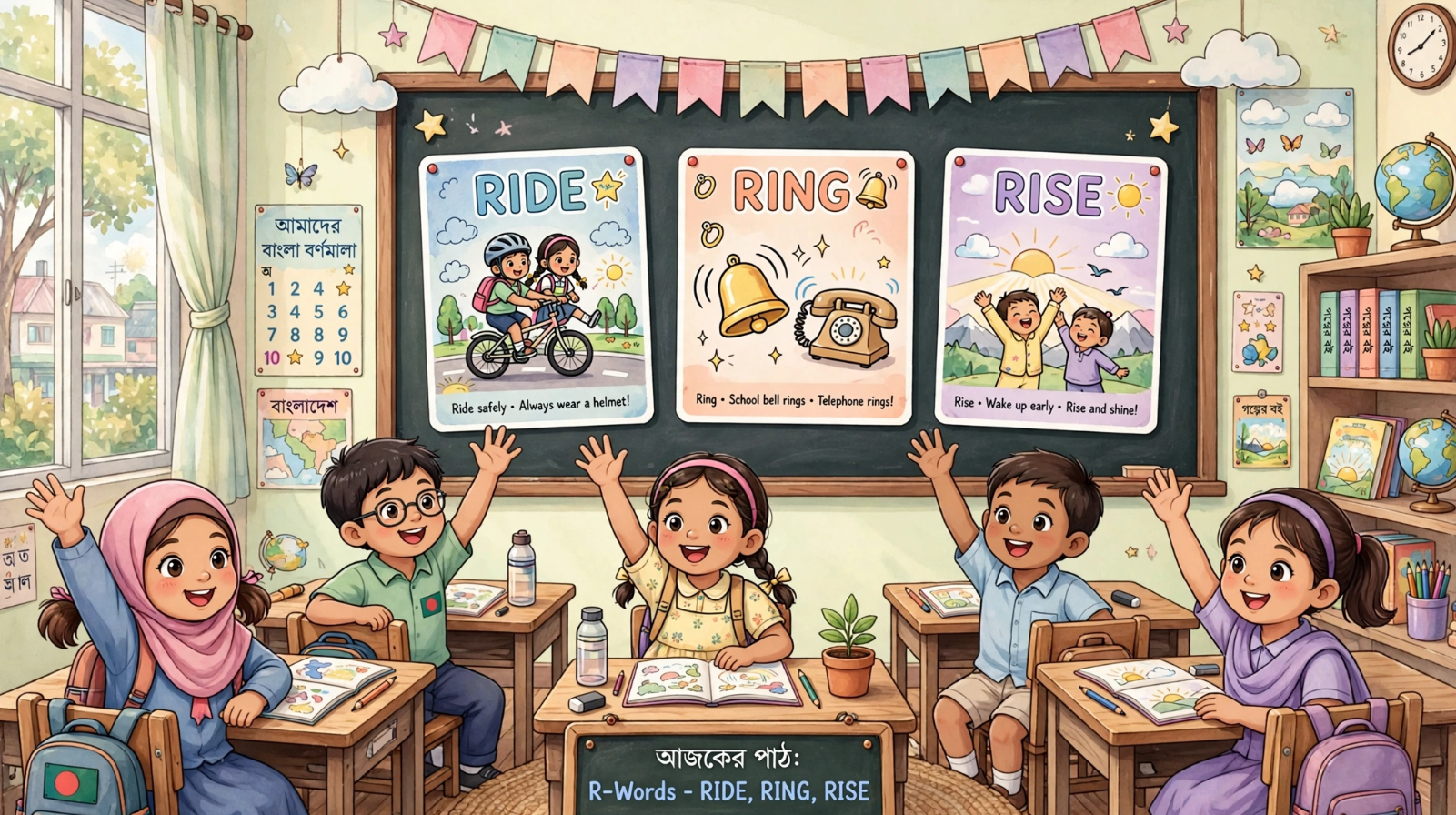 Ride Ring Rise English class for kids Bangladesh