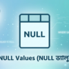 SQLite NULL Values – IS NULL, IS NOT NULL দিয়ে ডেটা ফিল্টার বাংলা টিউটোরিয়াল