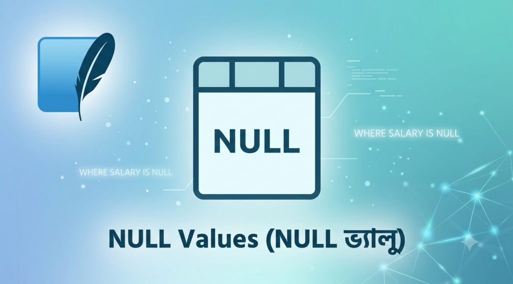 SQLite NULL Values – IS NULL, IS NOT NULL দিয়ে ডেটা ফিল্টার বাংলা টিউটোরিয়াল