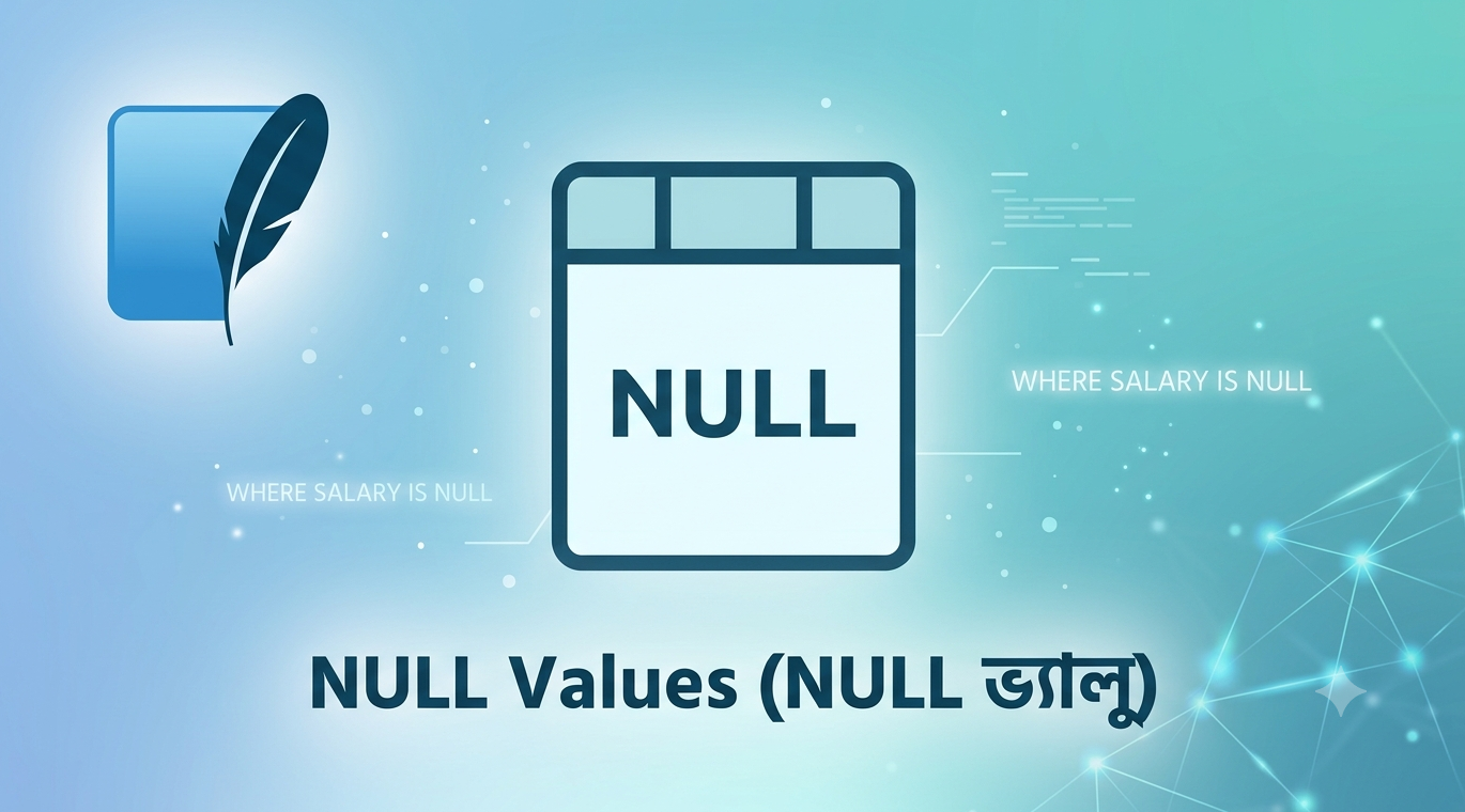 SQLite NULL Values – IS NULL, IS NOT NULL দিয়ে ডেটা ফিল্টার বাংলা টিউটোরিয়াল