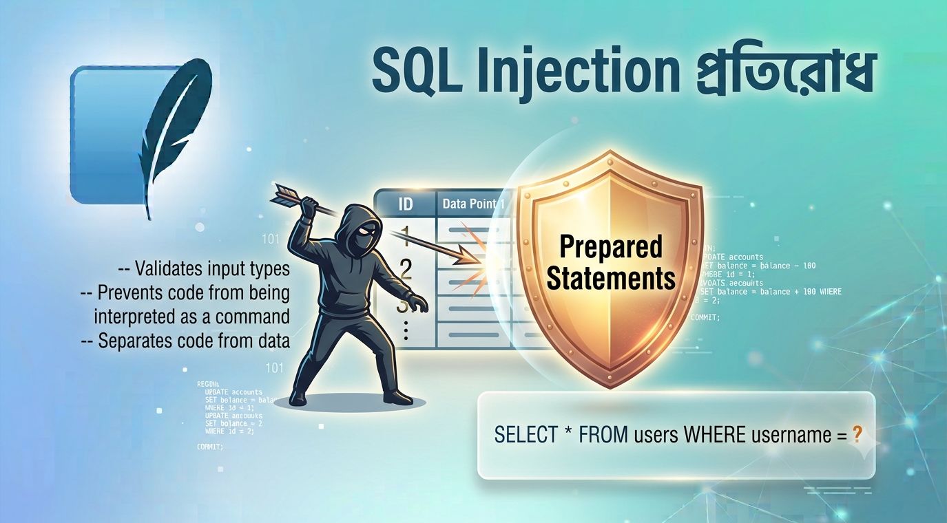SQLite SQL Injection আক্রমণ ও প্রতিরোধের বাংলা টিউটোরিয়াল