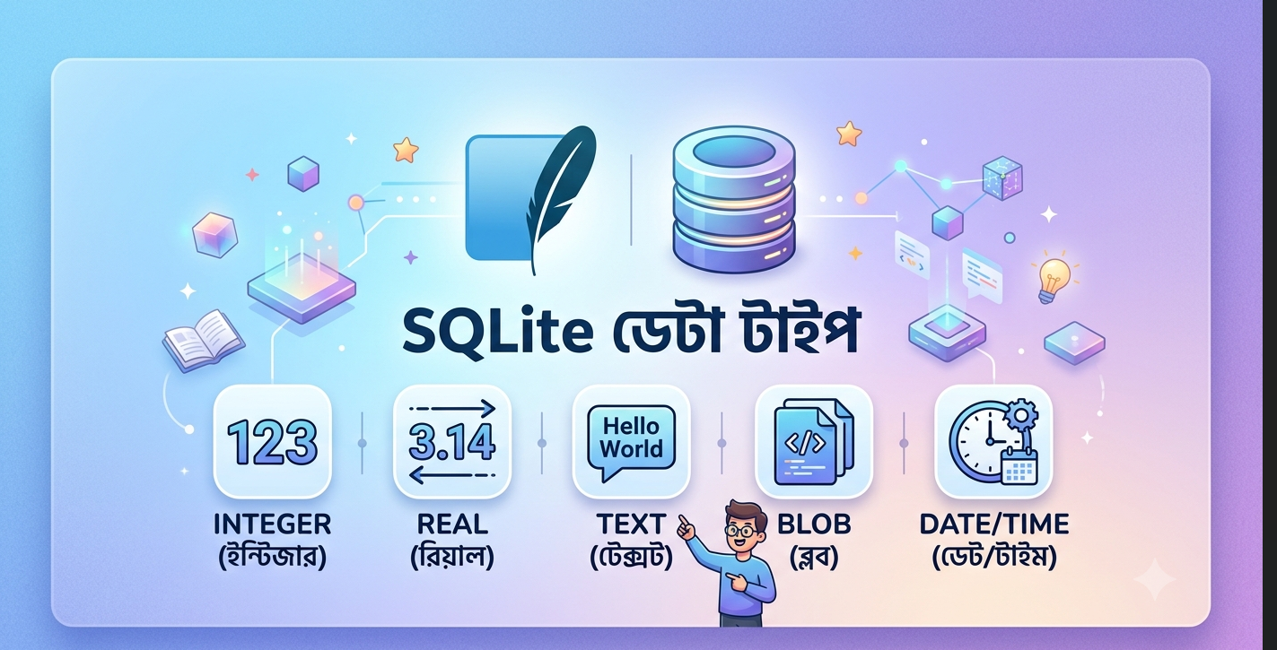 SQLite ডেটা টাইপ ও স্টোরেজ ক্লাস – বাংলা টিউটোরিয়াল
