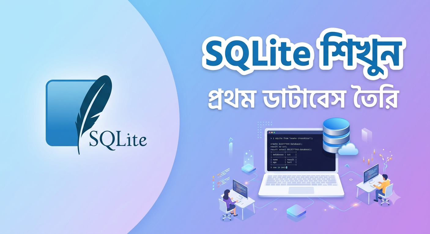 SQLite বাংলা টিউটোরিয়াল সিরিজের প্রথম পর্ব – ইন্সটলেশন ও প্রথম ডাটাবেস তৈরি