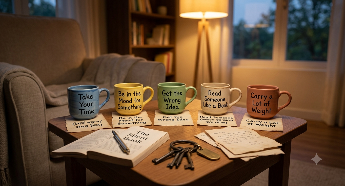 Take Your Time, Be in the Mood for Something, Get the Wrong Idea, Read Someone Like a Book, Carry a Lot of Weight