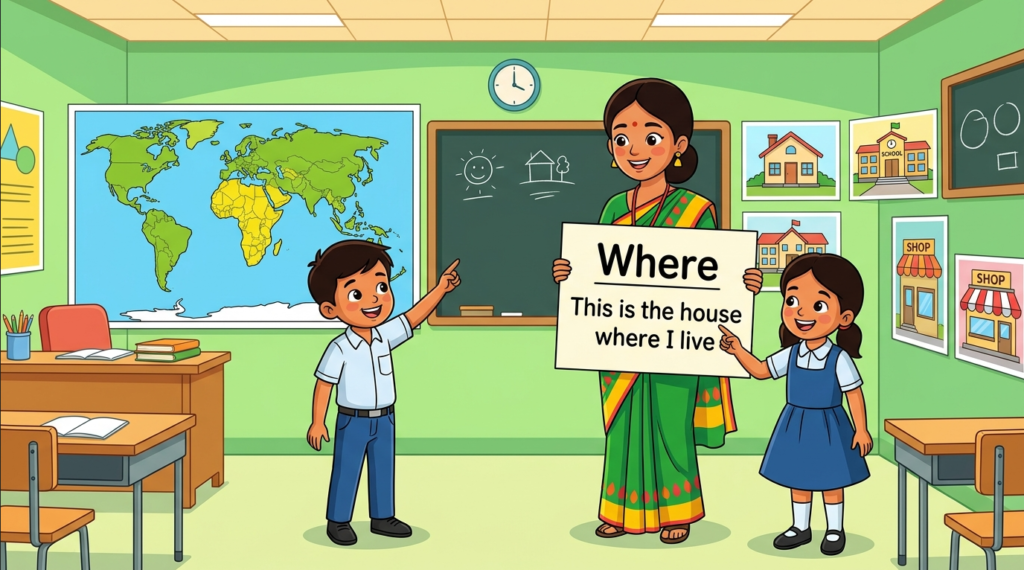 Use of Relative Pronoun Where 100+ Examples for Kids – Grammar Class