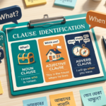 Noun, Adjective ও Adverb Clause identification ইংলিশ গ্রামার ব্লগ হেডার, What, Which, When প্রশ্ন কৌশল বাংলা-ইংলিশ লেবেলসহ