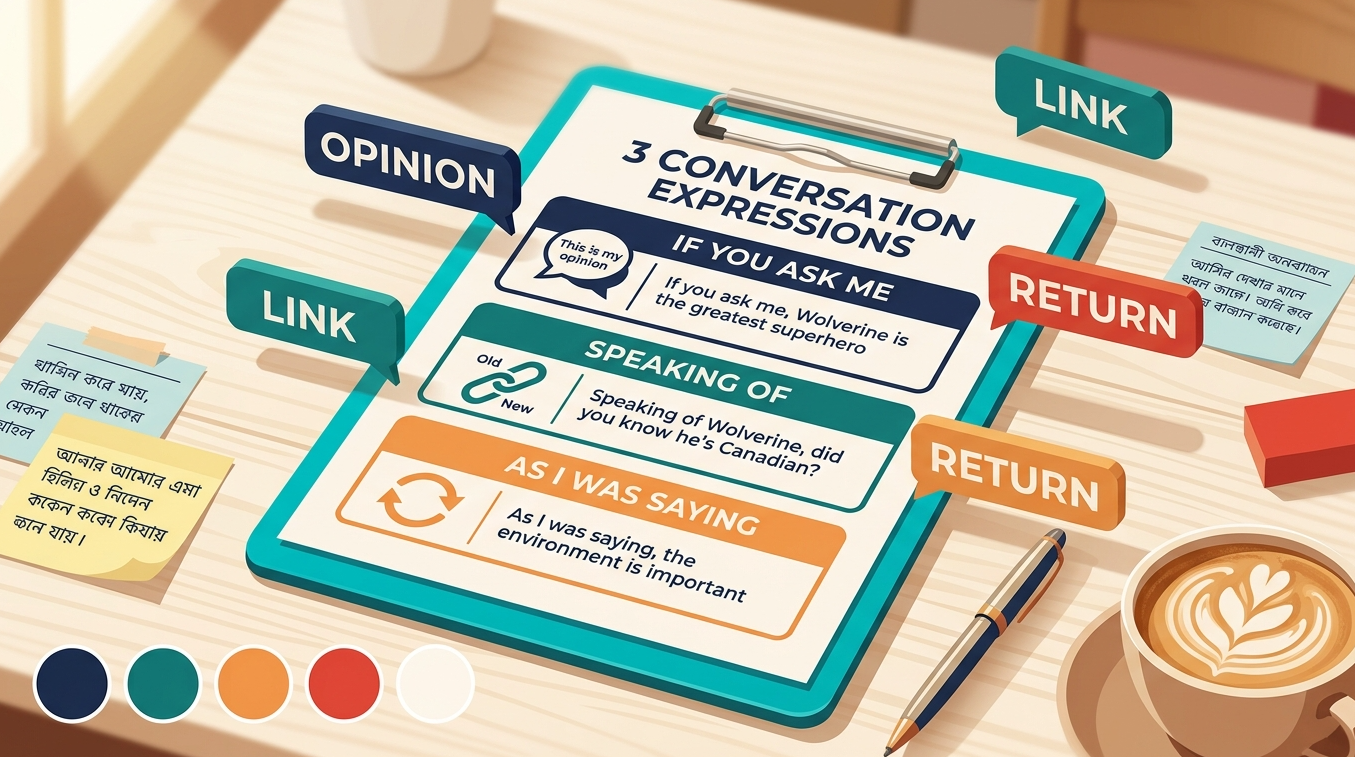 এই ৩টি Conversation Expression শিখলে আপনার English কথোপকথন হবে স্বাভাবিক, সাবলীল এবং প্রাণবন্ত