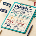 একটি শব্দ "down" কীভাবে ৫টি ভিন্ন Parts of Speech হিসেবে কাজ করে—শিখুন শর্টকাট টেকনিকে