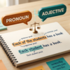 Distributive Pronoun ও Distributive Adjective তুলনা করা ইংলিশ গ্রামার ব্লগ হেডার, Each, Either, Neither উদাহরণসহ