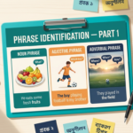 Phrase Identification ইংলিশ গ্রামার ব্লগ হেডার, Noun, Adjective ও Adverbial Phrase চেনার What, Which, Where প্রশ্ন কৌশল বাংলা-ইংলিশ লেবেলসহ