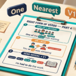 Right Form of Verbs Part 4 ইংলিশ গ্রামার ব্লগ হেডার, One of + Plural Noun, Or/Nor-এর Nearest Subject Rule এবং Semi-Modal + V1 দেখানো হয়েছে বাংলা-ইংলিশ লেবেলসহ