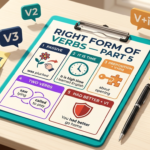 Right Form of Verbs Part 5 ইংলিশ গ্রামার ব্লগ হেডার, Passive Voice, It is time, Preposition + V+ing, Two Verbs এবং Had better + V1 নিয়ম দেখানো হয়েছে বাংলা-ইংলিশ লেবেলসহ