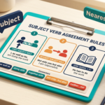 Subject Verb Agreement Rules ইংলিশ গ্রামার ব্লগ হেডার, First Subject Rule, Nearest Subject Rule এবং Semi-Modal Verb Rule দেখানো হয়েছে বাংলা-ইংলিশ লেবেলসহ